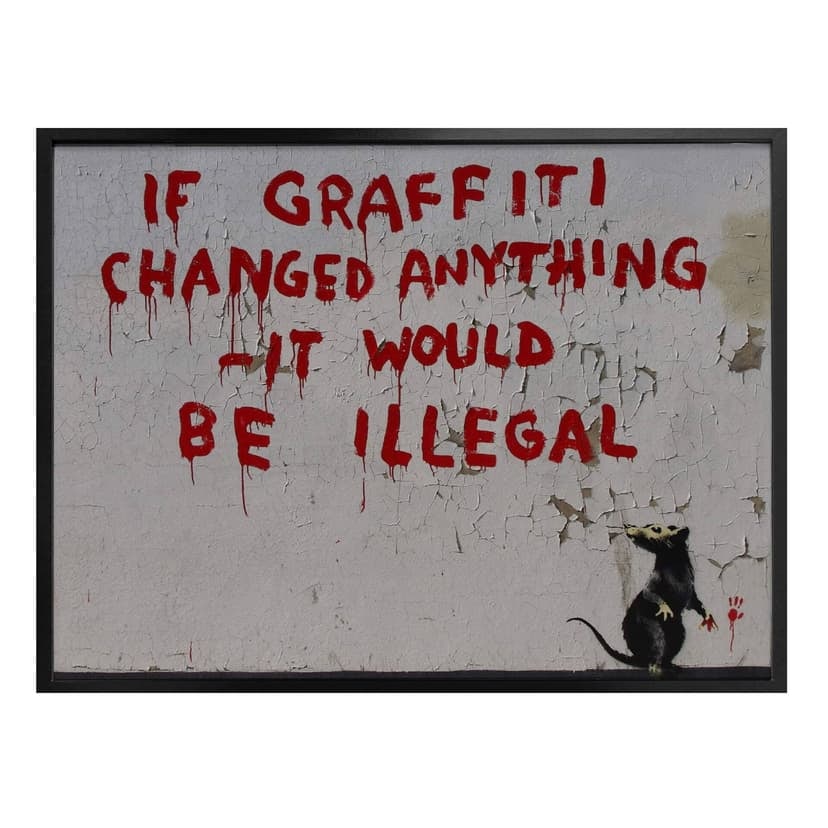 Póster Banksy - Si el graffiti cambió algo