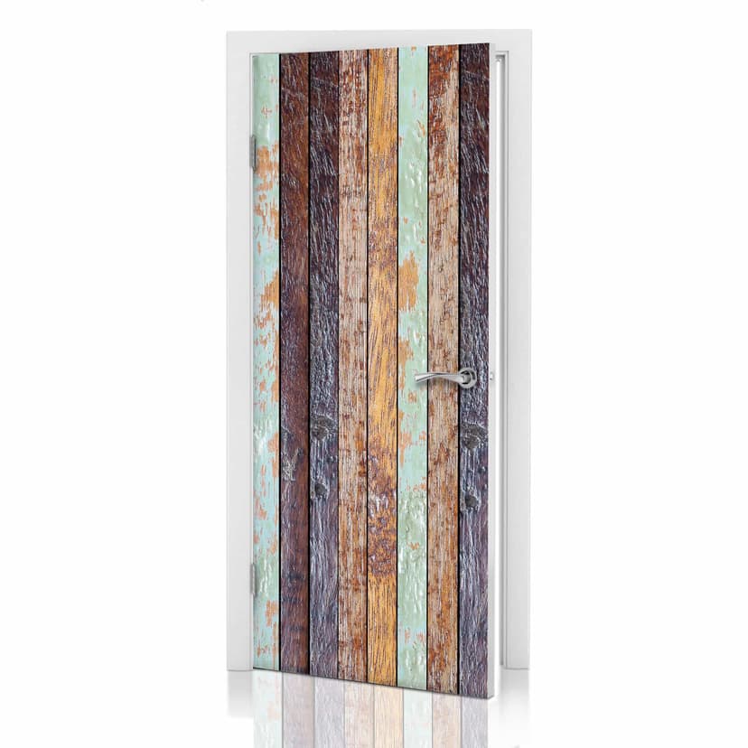 Diseño de puertas - Pared de madera vintage
