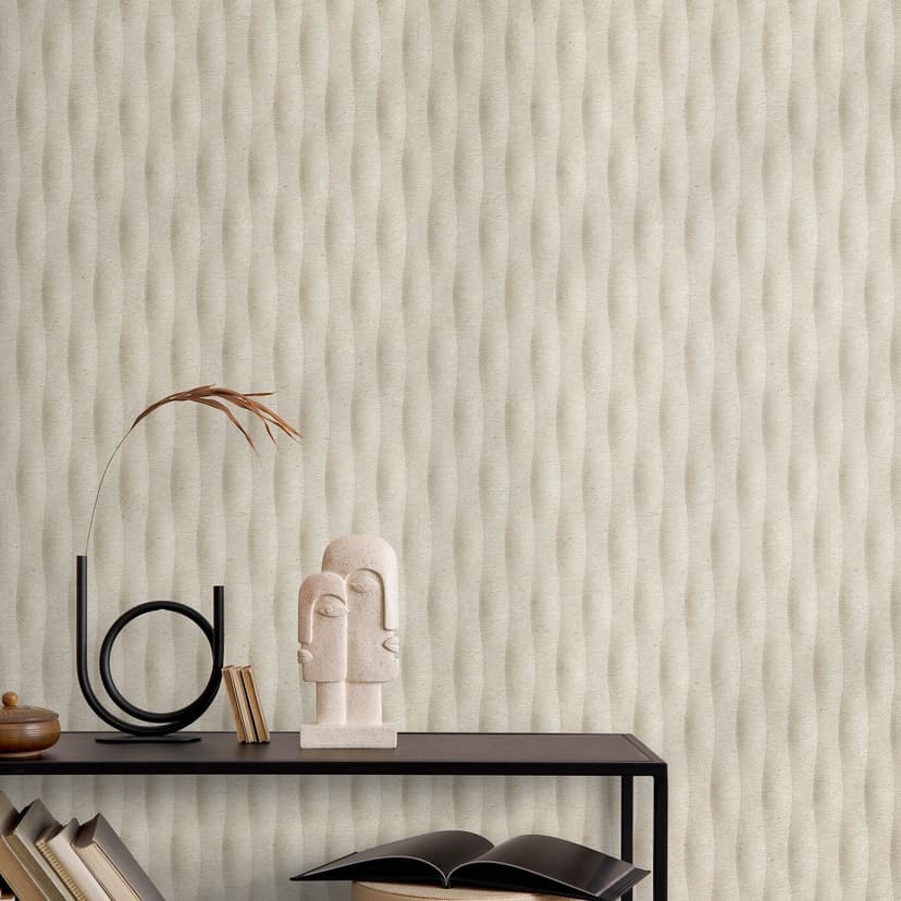 Guido Maria Kretschmer papel pintado gráfico Concrete Illusion Fashion para pared 5 beige