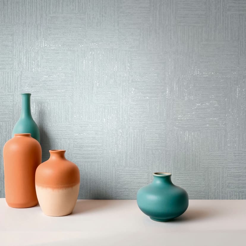 Papel pintado no tejido Geometric, rayas Geometric en azul