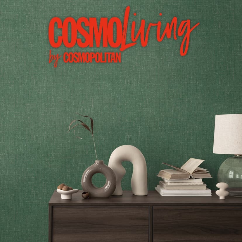 Papel pintado verde esmeralda COSMOPOLITAN - Papel pintado no tejido moteado moderno para salones