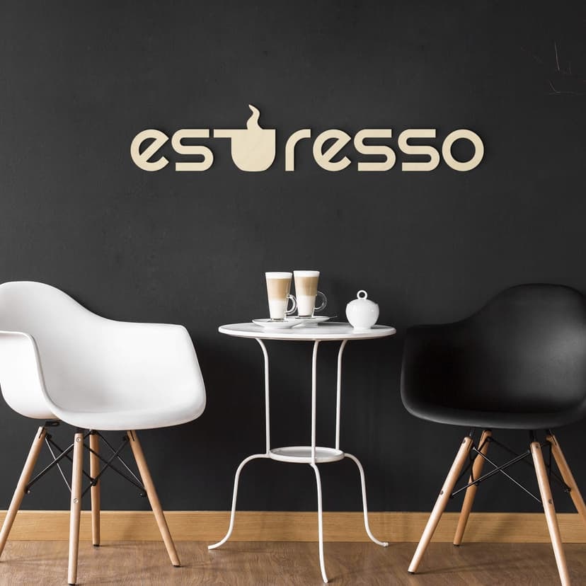 Letras de madera Espresso