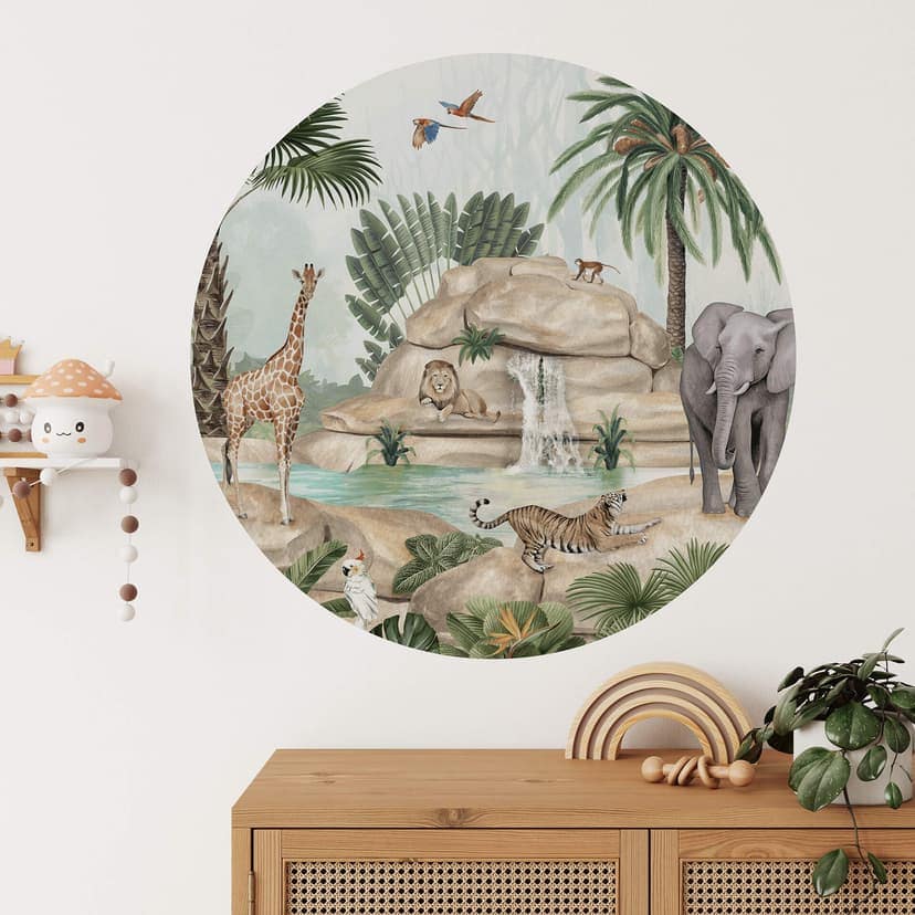 Vinilo decorativo Kikki Belle - Jungle paradise - Round