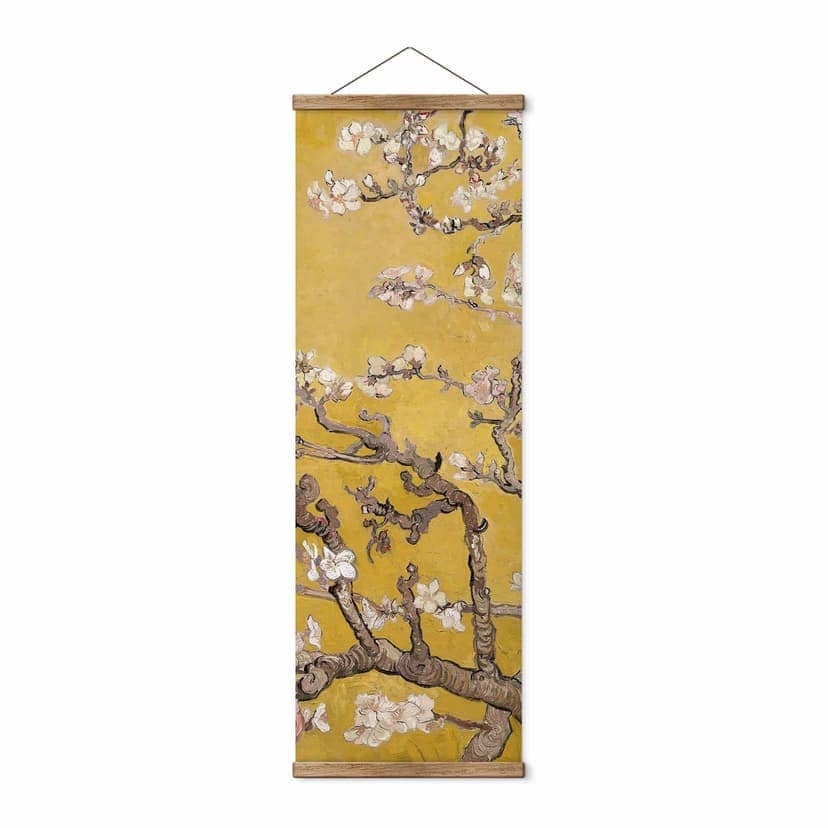 Póster de tela van Gogh - Almendro en Flor Ocre - Panorama