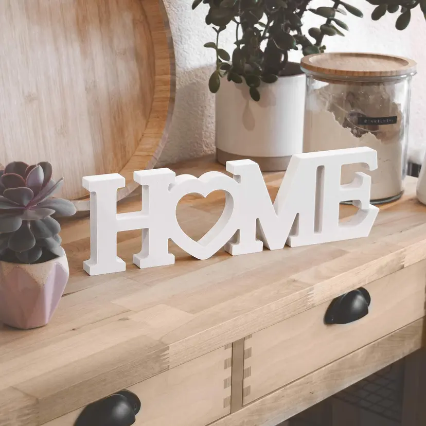 Letras decorativas 3D HOME 4 - Corazón