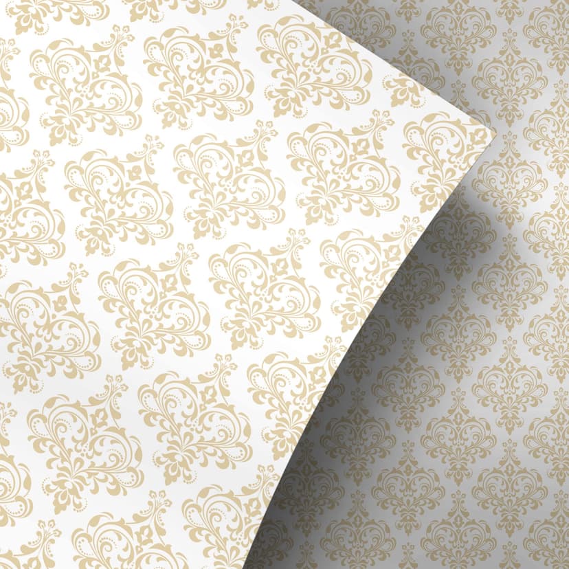 Vinilo adhesivo muebles, vinilo decorativo - lavable - Ocre barroco