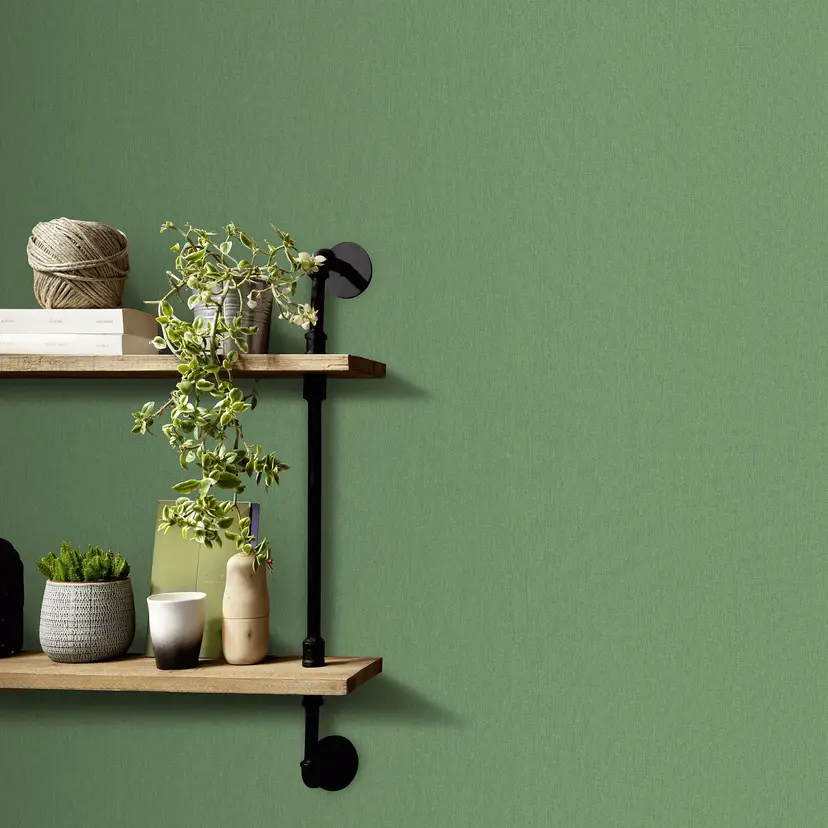Papel pintado no tejido Erismann Martinique verde