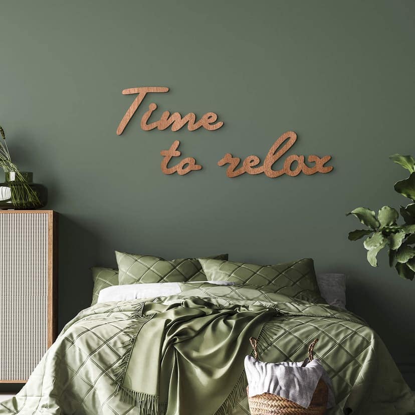 Decoración en madera de caoba - Tiempo de relax