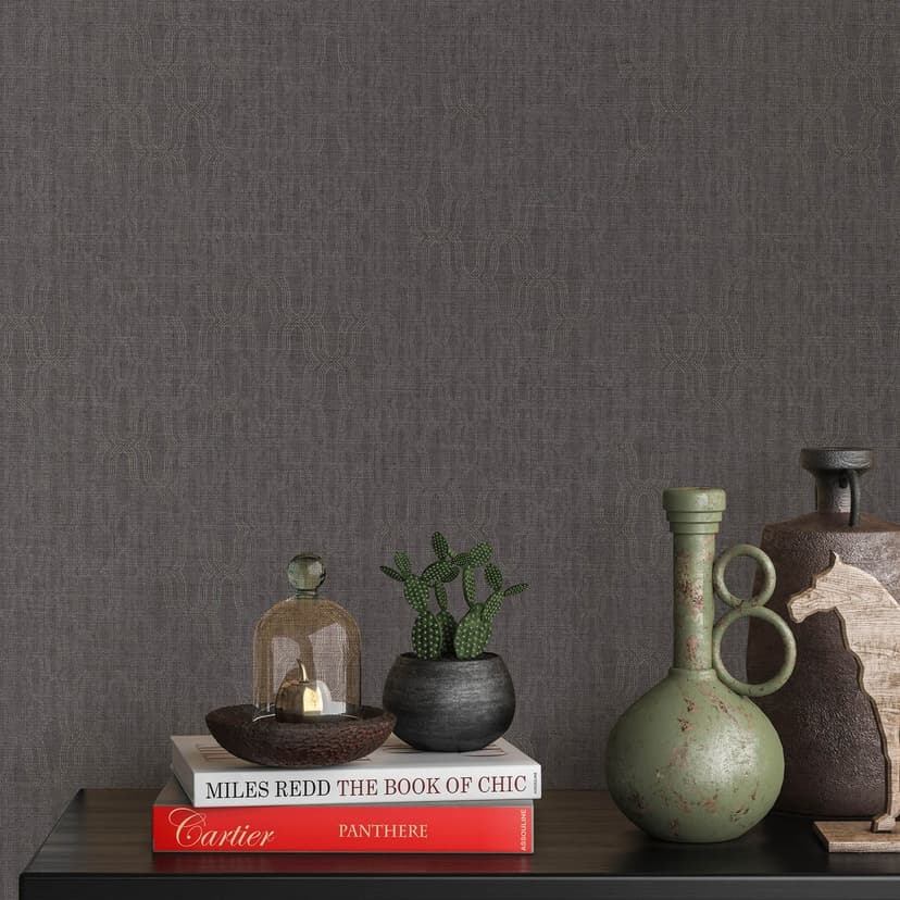Papel pintado no tejido Erismann Casual Chic gris