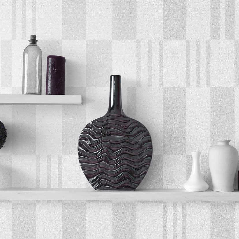 Papel pintado no tejido, papel pintado gráfico La Terrasse gris