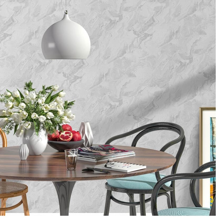 Papel pintado no tejido Erismann Evolution crema