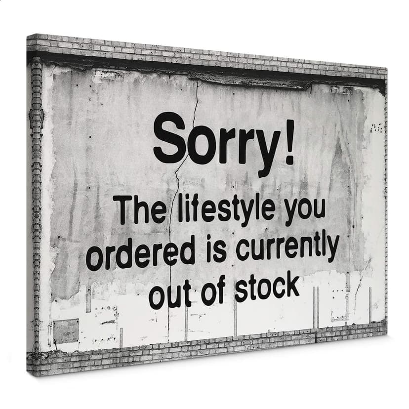 Lienzo Banksy - Agotado