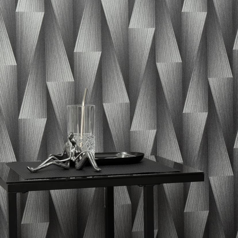 Guido Maria Kretschmer papel pintado gráfico Shift Fashion for Walls 5 plata
