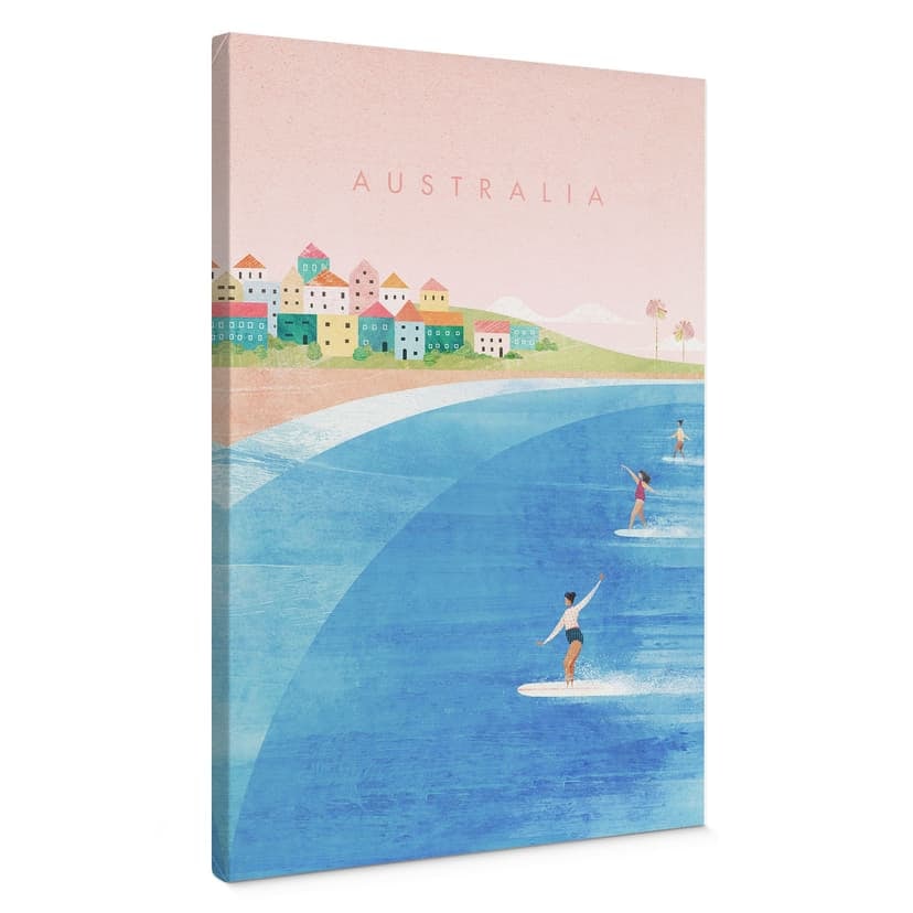 Lienzo Surf en la costa de Australia - Rivers