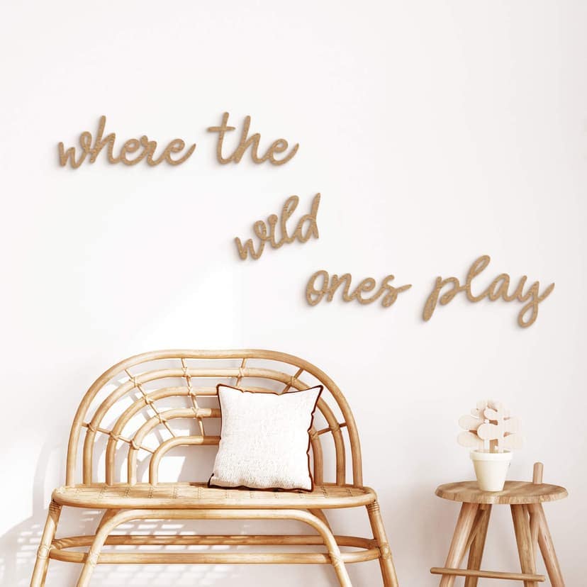 Decoración MDF Letras 3D Donde juegan los salvajes