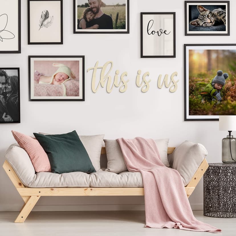 Letras de madera de álamo This is us