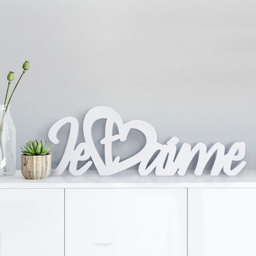 Letras decorativas 3D Je t'aime