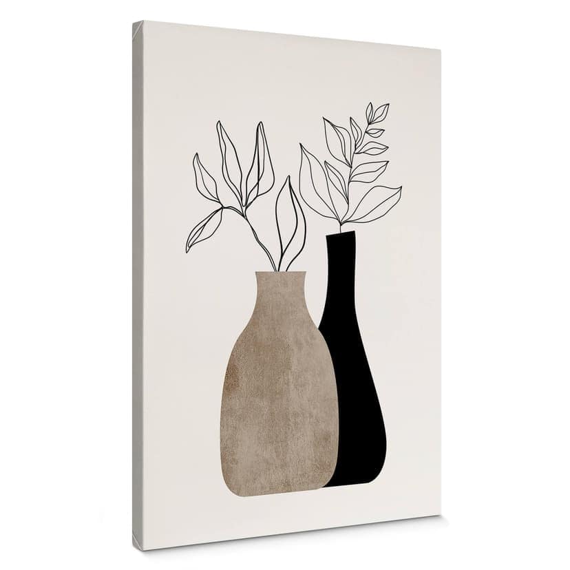Lienzo Kubistika - Plantas minimalistas