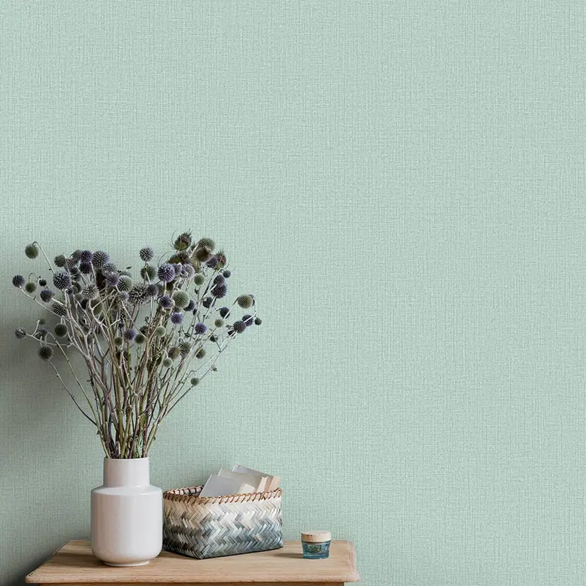 Papel pintado no tejido Erismann Code Nature verde