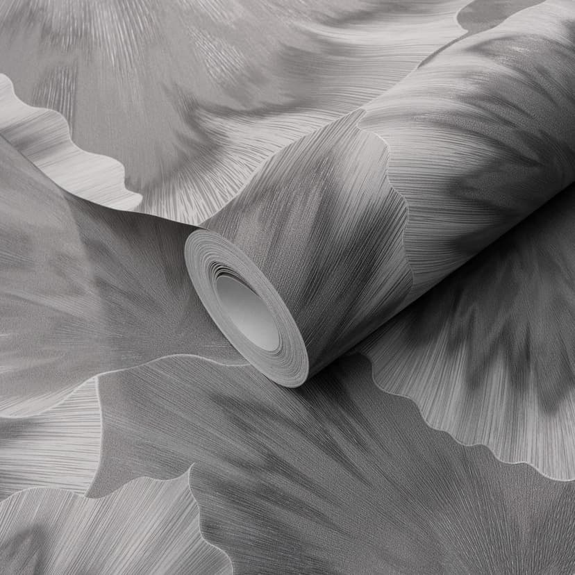 Papel pintado no tejido con Muestras gráficas en gris
