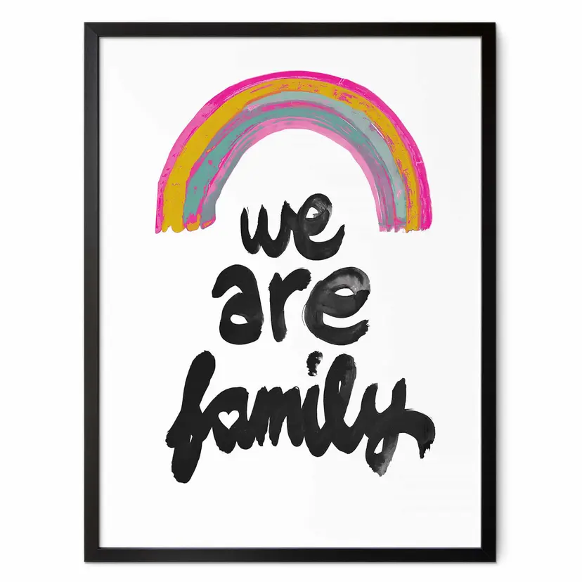 Póster Somos familia - Treechild