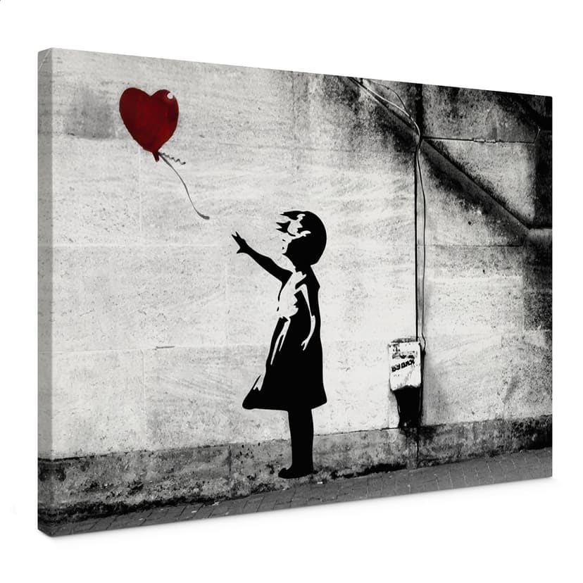 Lienzo Banksy - Chica con globo
