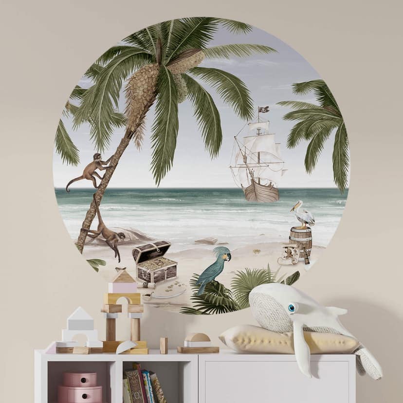 Vinilo decorativo Kikki Belle - Bahía pirata - Redondo