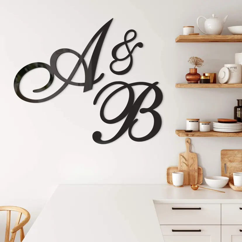 Letras acrílicas - letras simples adornadas