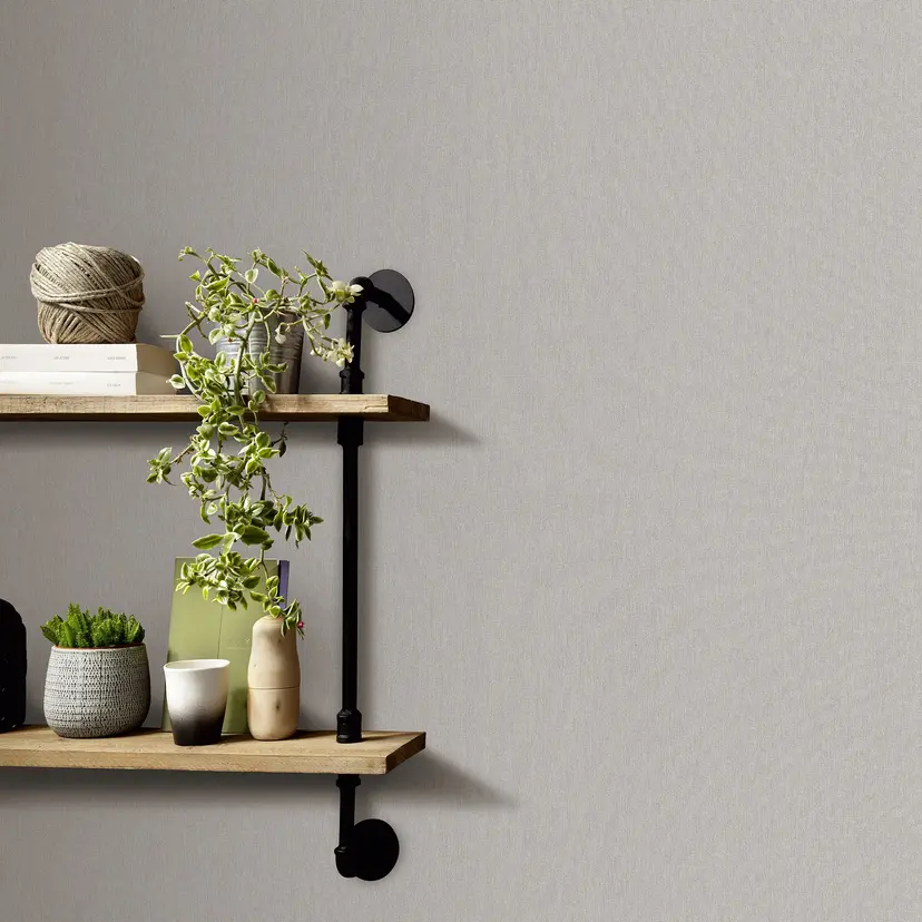 Papel pintado no tejido Erismann Martinique taupe