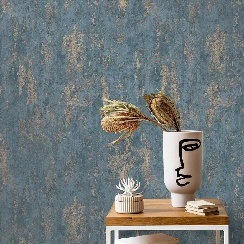 Papel pintado no tejido Erismann Casual Chic azul