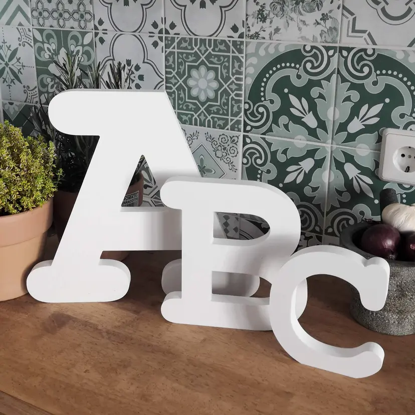 Letras decorativas - Fuente Courier