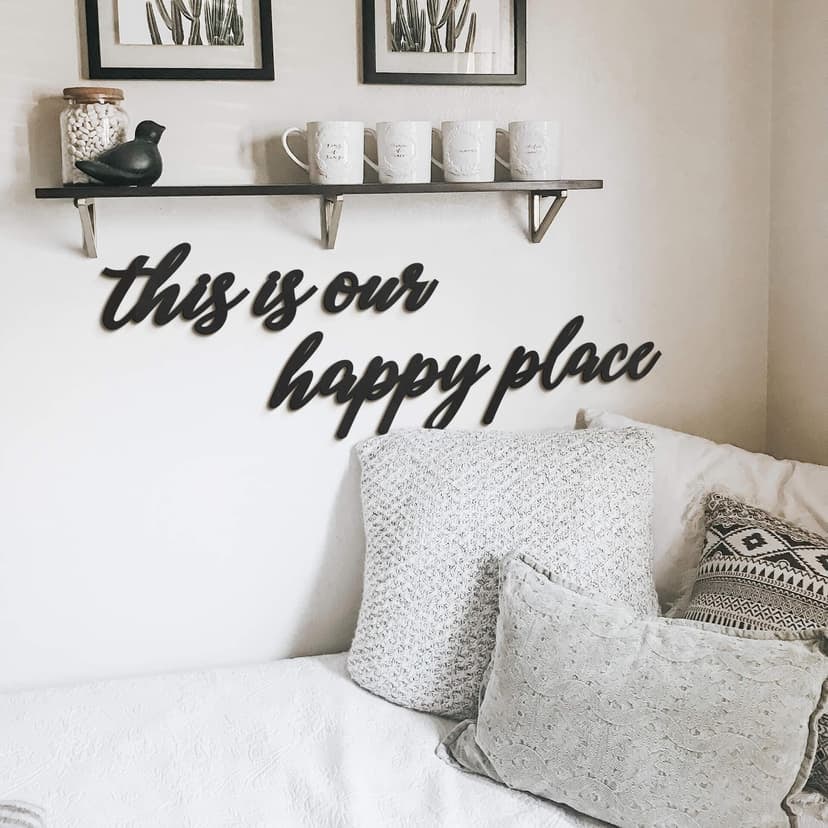MDF - Decoración en madera Este es nuestro lugar feliz