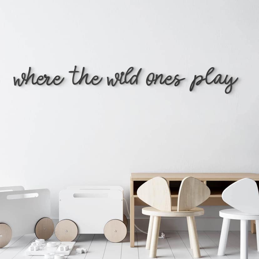 Decoración MDF Letras 3D Donde juegan los salvajes