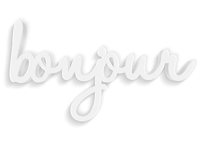 Letras decorativas 3D Bonjour