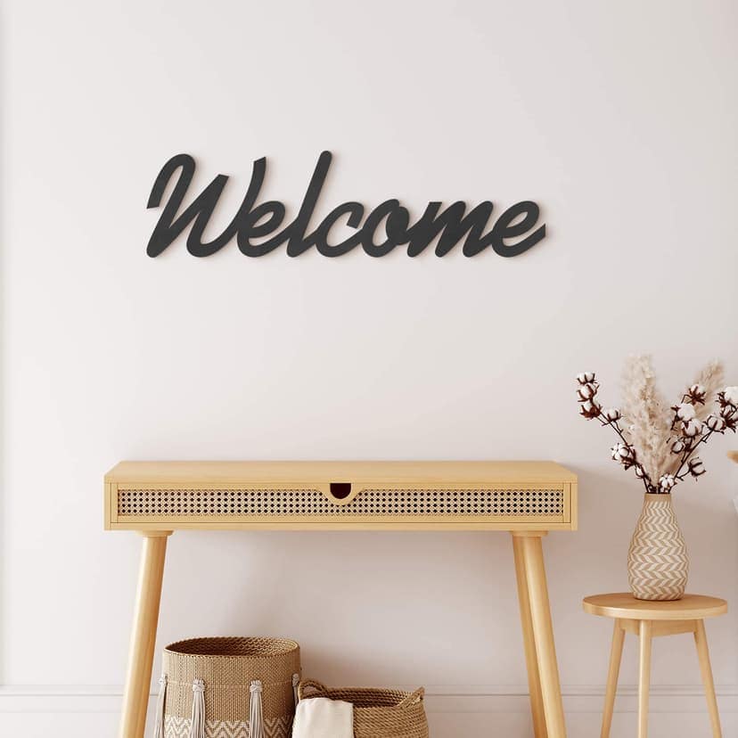Decoración MDF Letras 3D Bienvenida