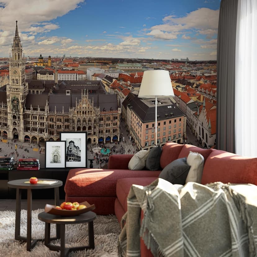 Fotomural panoramica del skyline de Munich
