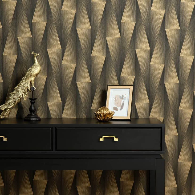 Guido Maria Kretschmer papel pintado gráfico Shift Fashion para pared 5 negro