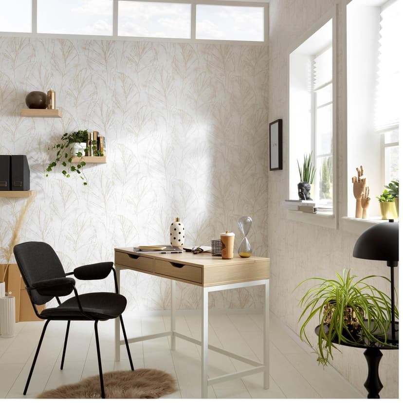 Papel pintado no tejido Erismann Evolution beige