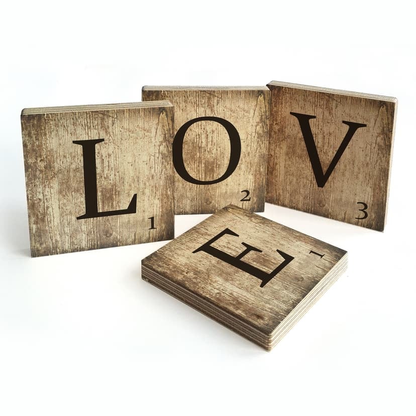 Letras de madera Love - Vintage