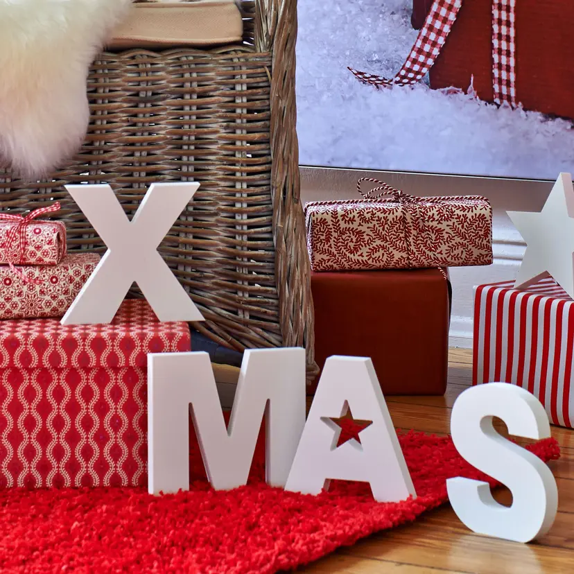 Letras decorativas 3D XMAS