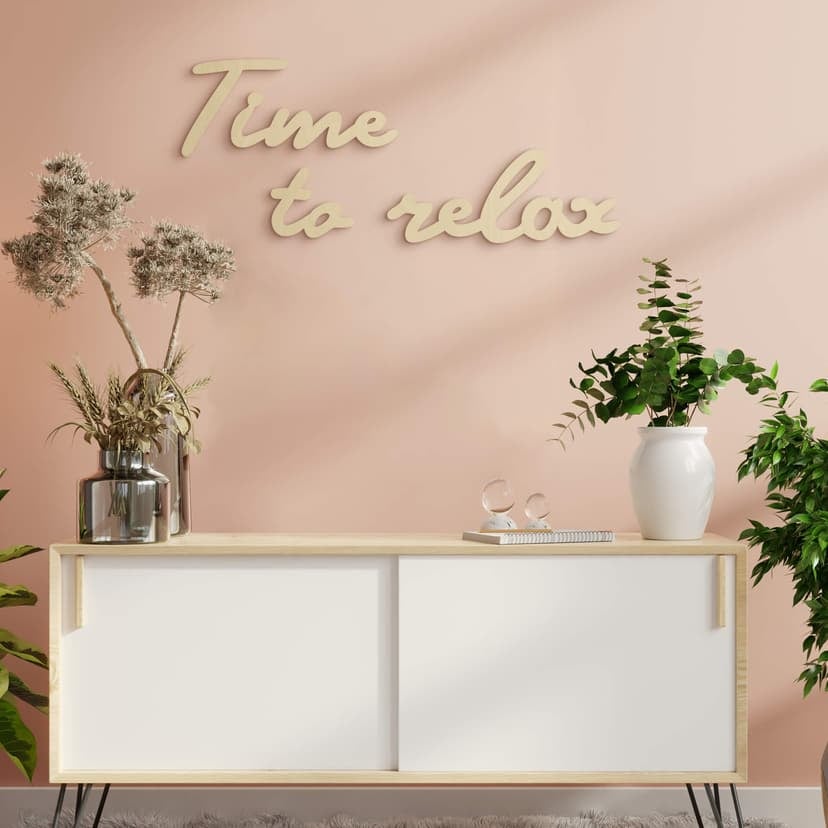 Decoración en madera de álamo - Hora de relajarse