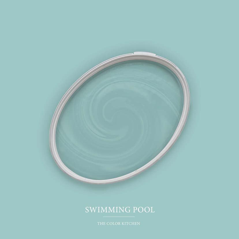 Pintura interior verde turquesa semimate I Piscina | Crear armonía en una habitación | LA COCINA DE COLOR