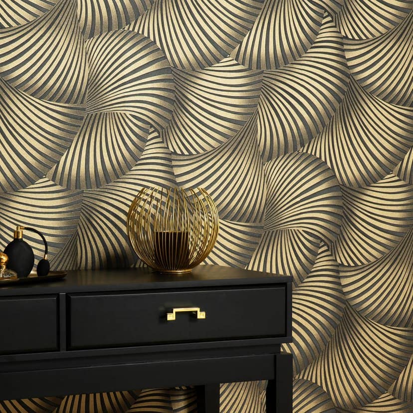 Guido Maria Kretschmer papel pintado gráfico Twill Fashion para pared 5 negro