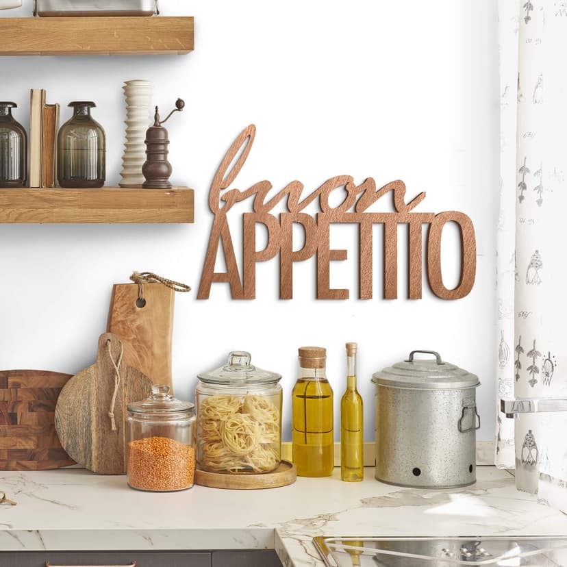 Letras de madera caoba - Buon Appetito