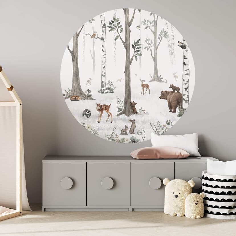 Vinilo decorativo Kikki Belle - La belleza del bosque - Redondo