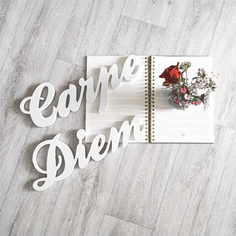 Letras decorativas 3D Carpe Diem