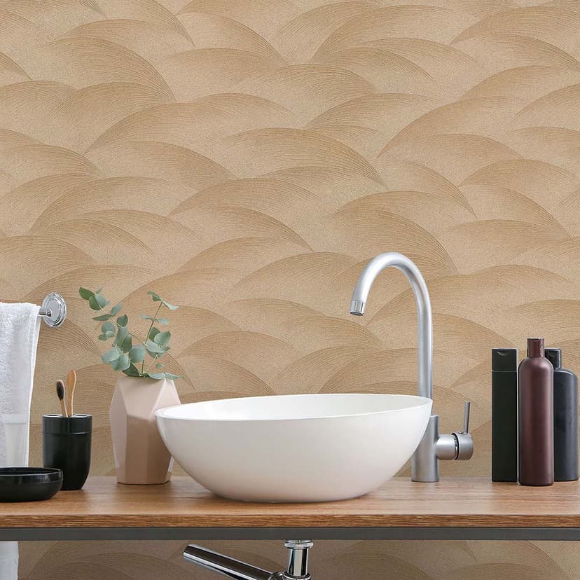Papel pintado ondulado, papel pintado Fashion for Walls 4 pattern de Guido Maria Kretschmer oro