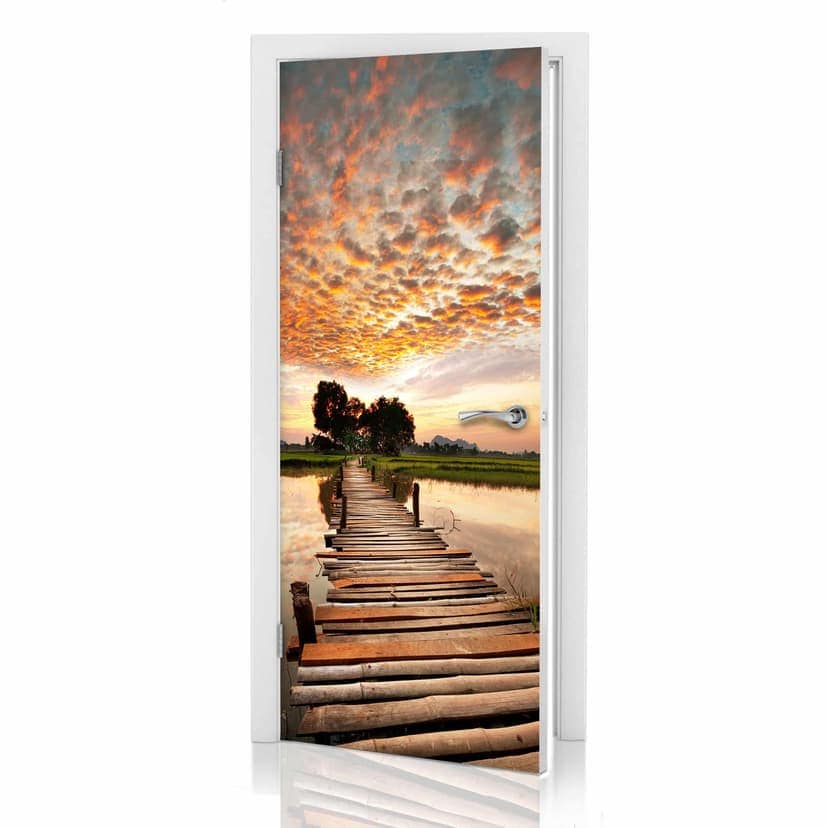 Diseño de la puerta Al otro lado 91x200 cm