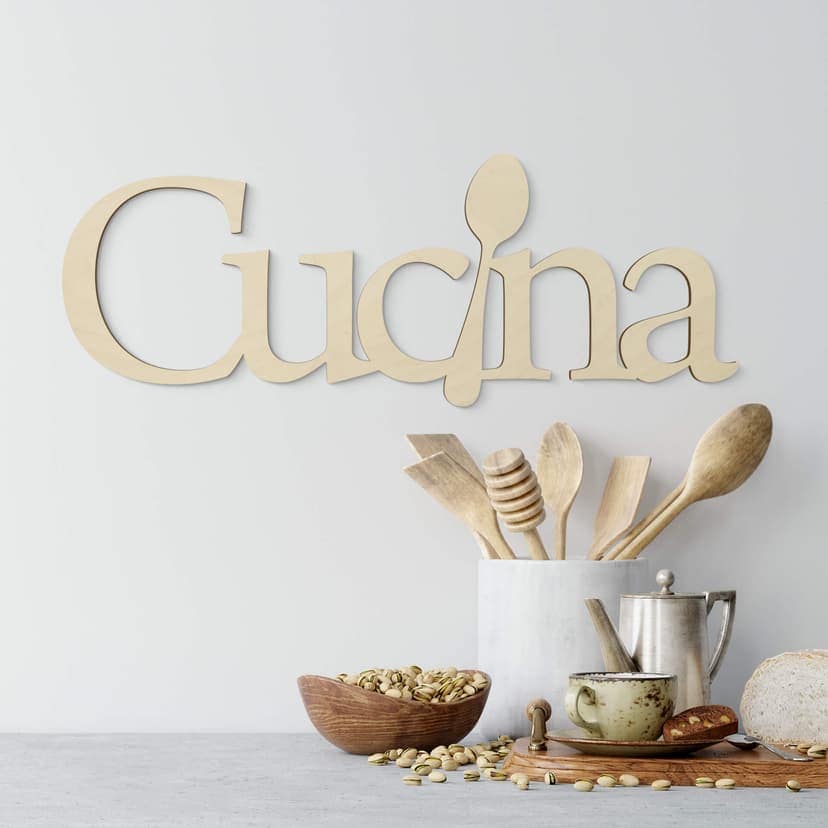 Decoración en madera de álamo - Cucina