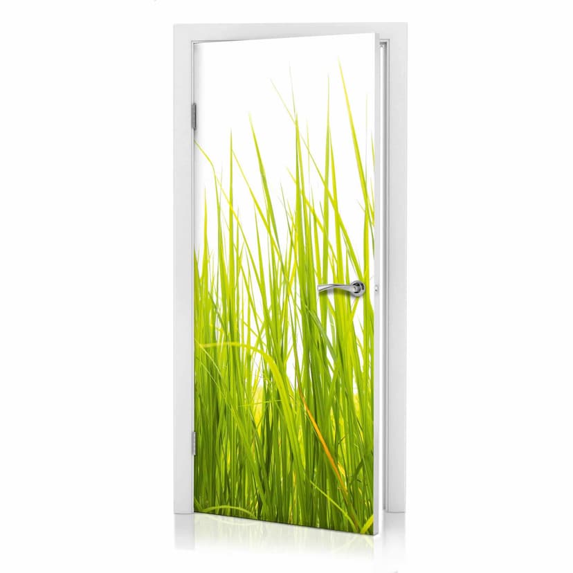 Diseño de puerta hierba alta